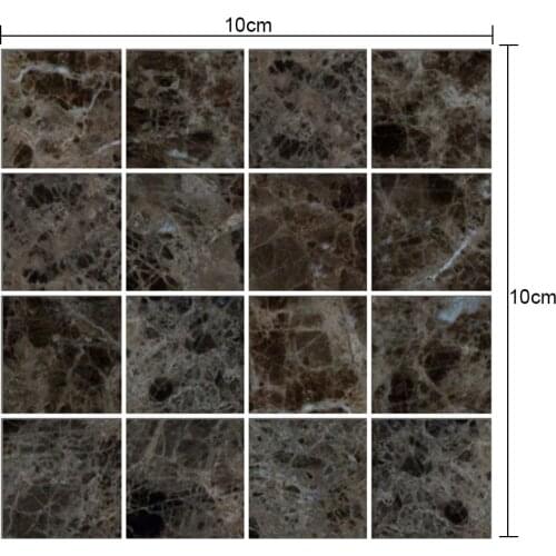 MSC001 10pcs*10cm*10cm 3D mosaic creative tile stickers for home decoration DIY waterproof wall stickers and floor stickers