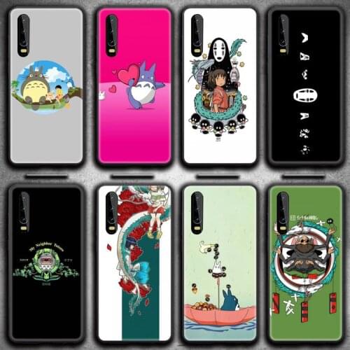 Cartoon Totoro Spirited Away Phone Case for Huawei P20 P30 P40 lite E Pro Mate 30 20 Pro P Smart 2020 P10