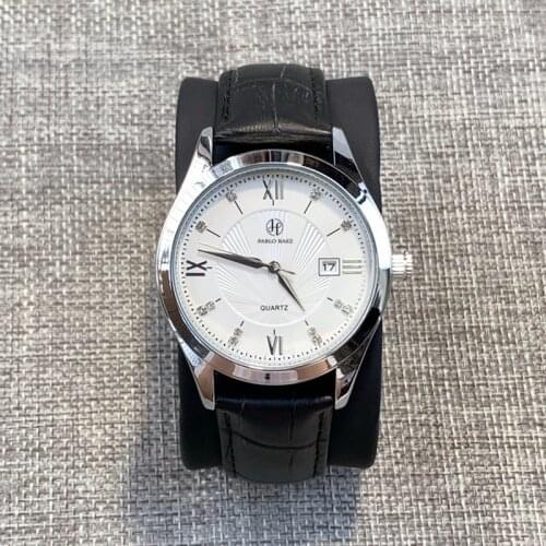 PABLO RAEZ Top Design Best Selling Luxury Man Date Watch Genuine Leather Business Male Casual Wristwatch Fashion Quartz Clock