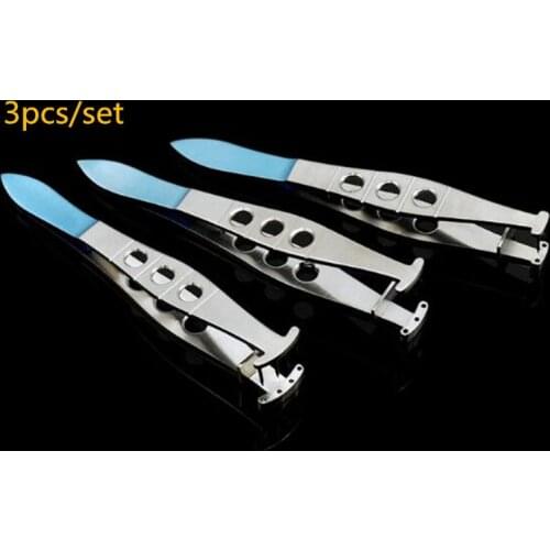 3pcs Titanium alloy Microscopic Ophthalmic Instruments Double eyelid Customization perforator Punching device Eyelid