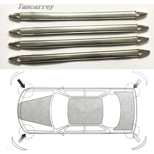 4pcs/lot car crash strip bumper protector for subaru forester golf mk5 mazda 6 2006 volvo ford mondeo mk4 hyundai Accessories