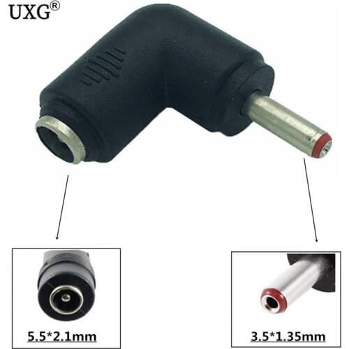 DC 5.5x2.1mm Female to 3.5x1.35 mm Male Plug DC Power Jack Plug Connector Adapter 5PCS