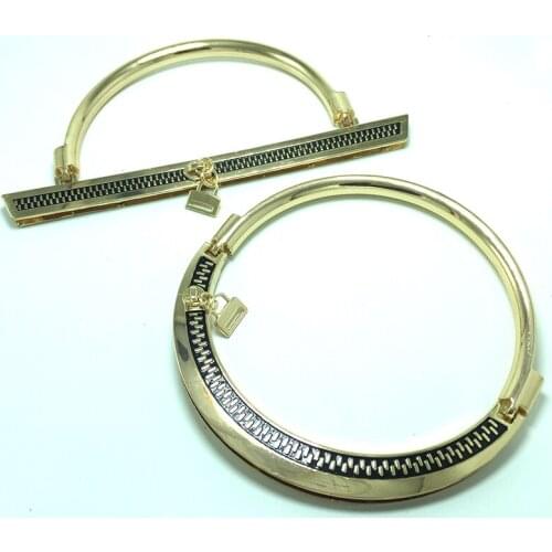 Metal Handle Replacement For Purse Bag Handbag DIY Semicircular Small Shopping Tote Bag Accessories