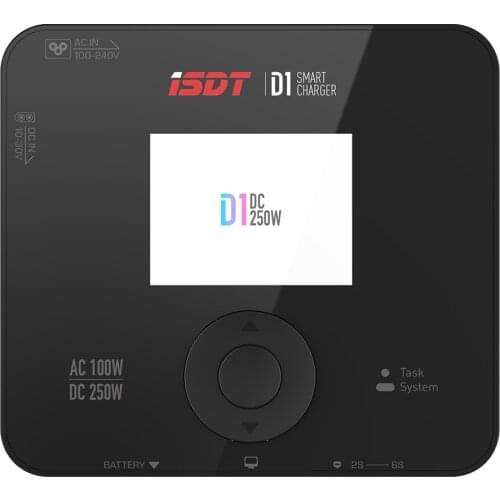 ISDT D1 AC 100W DC 250W Smart Battery Balance Charger For Lilon LiPo LiHV NiMH Pb Gaoneng Tattu Battery RC Models