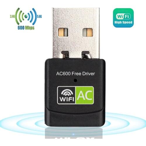 Free Driver USB Wifi Adapter 600Mbps Wi fi Adapter 5 ghz Antenna USB Ethernet PC Wi-Fi Adapter Lan Wifi Dongle