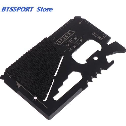11 in 1 Camping Survival Pocket Multi tool Military Multifunction Swiss Army Wallet Kinfe Tools Credit Card Knife 1PC