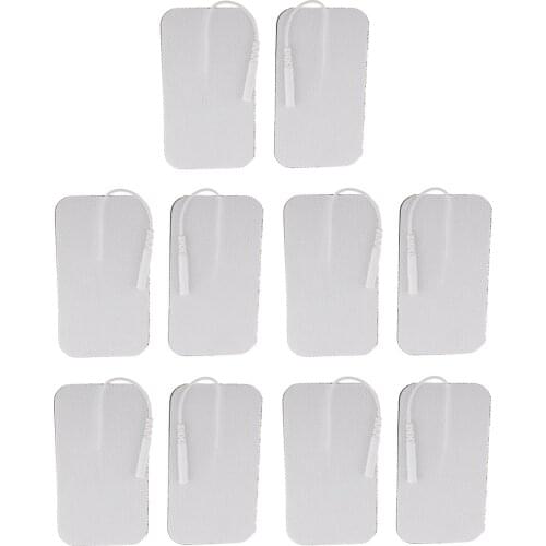 10Pieces Reusable Pads For Acupuncture Therapy Tens Massagers Unit Ems Slimming Massager Patch Muscle Stimulator