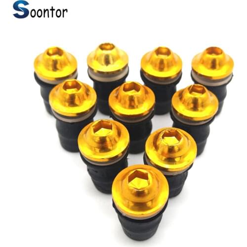 2018 motorcycle Windshield Windscreen Fastener Spike Bolts kit Screw Nuts for HONDA CRF1000L XR650R YAMAHA R6S EUROPE VERSION