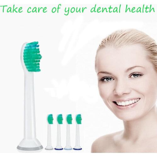 4 Pcs Replacement Toothbrush Heads For Philips HX3, HX6, HX9, R Series Soft DuPont Bristle Neutral Electric Toothbrush Head