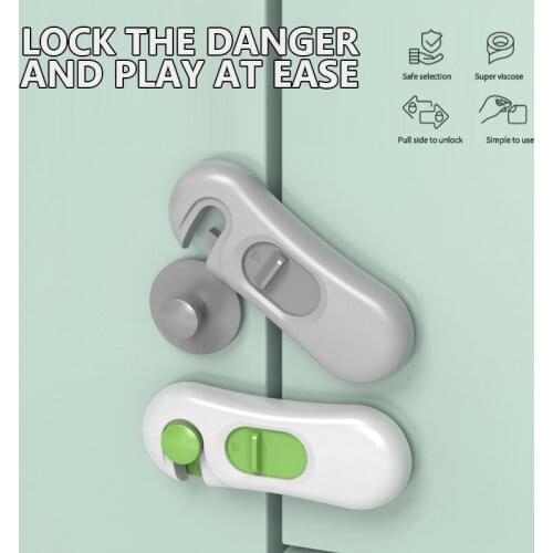 5pcs/lot Baby Safety Lock Multi-function For Cabinet Door Cupboard Toilet Drawers Refrigerator Home Children Protection Security