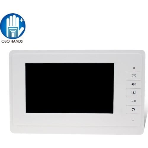 7" TFT LCD Color Screen Video Video Door Bell Intercom System Indoor Monitor Unit with 25 Ringtone for Home Apartment Safe V70F