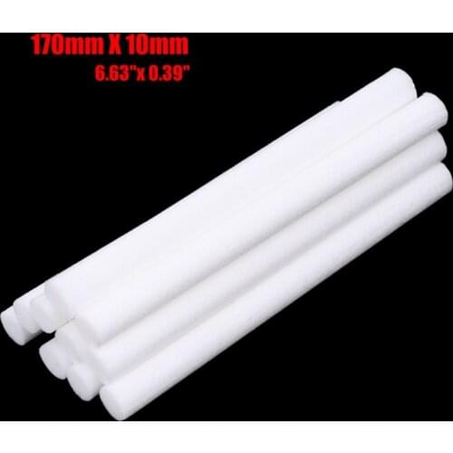 8 Pieces 10mm*170mm Humidifiers Filters Cotton Swab for USB Air Ultrasonic Humidifier Aroma Diffuser Replace Parts Can Be Cut