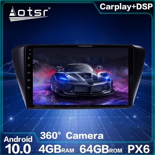 Android 10.0 4GB 64GB PX6 Car GPS Navigation For Skoda Fabia 2015-2019 Android Radio Car Multimedia Screen Auto Stereo Headunit
