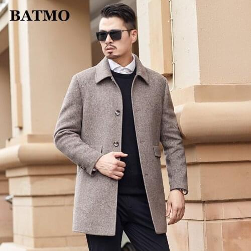 BATMO 2020 new arrival autumn&winter double side wool jackets men,mens smart causal wool jackets 19A078