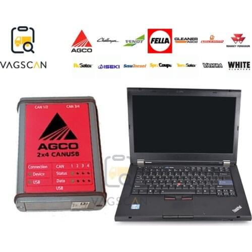 T420 laptop FENDT Truck Diagnosis AGCO CANUSB DIAGNOSTIC Tool for agricultural machinery AGCO Electronic Diagnostic Tool EDT