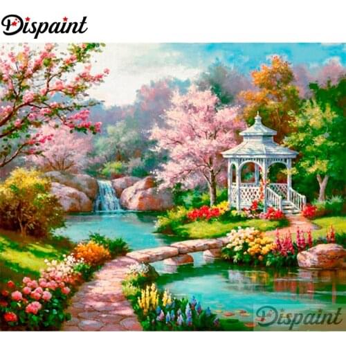 Dispaint Art 5D Diy Diamond Painting "beautiful scenery" Diamond Pictures Cross Stitch 3D Rhinestone Embroidery Decor A27515