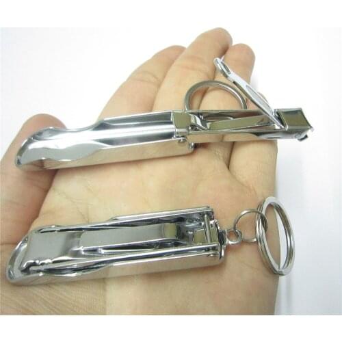 EDC Gadget Fold Fingernail Clipper Toenail Toe Nail Cutter Scissor Trimmer Keychain key ring Manicure Pedicure Foldable Tool