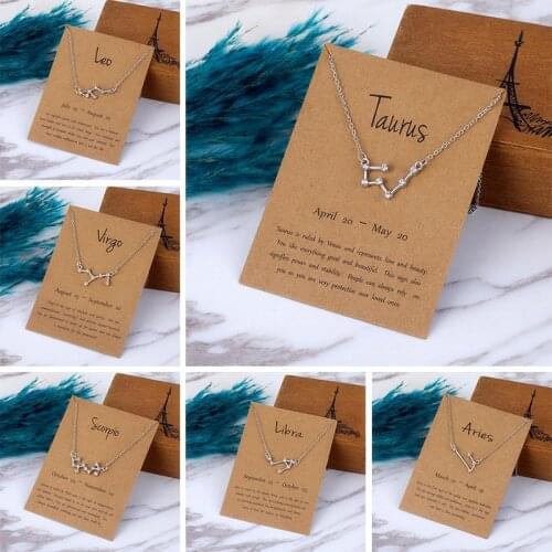 Ifkm Women's Pendants Zodiac Signs