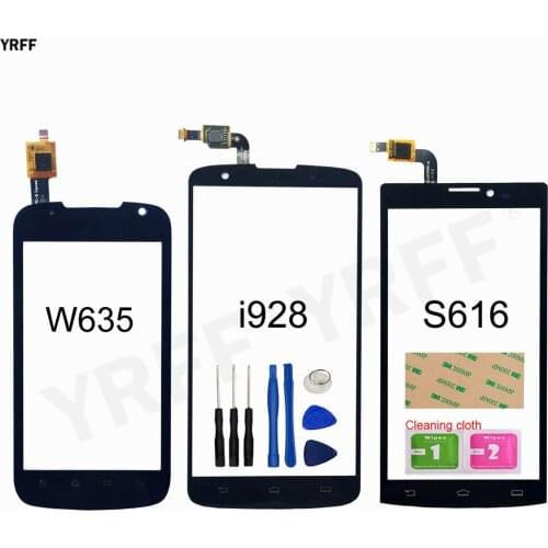 For Philips I928 W635 S616 Touch Screen Digitizer Touch Front Glass Panel Sensor Free Shipping Adhesive Wipes