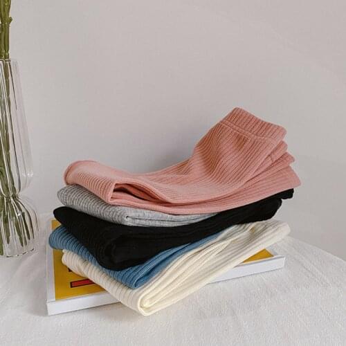 Baby Grils Japanese Style Girls' Leggings Solid Tight Fitting Nine Point Pants Cotton Girl Trousers for Grils Childrens Legging