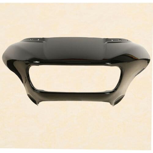 Motorcycle ABS Vivid Black Front Outer Nose Fairing For Harley Road Glide FLTR 2015-2020