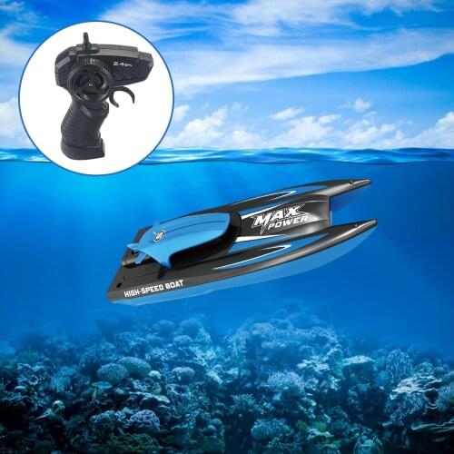 2021 New Mini RC Boat 2.4 GHz T-15 Infrared RC Yacht Summer Waterproof Helmet Motor-Boat Childrens Toy Gift Children Bath Toy