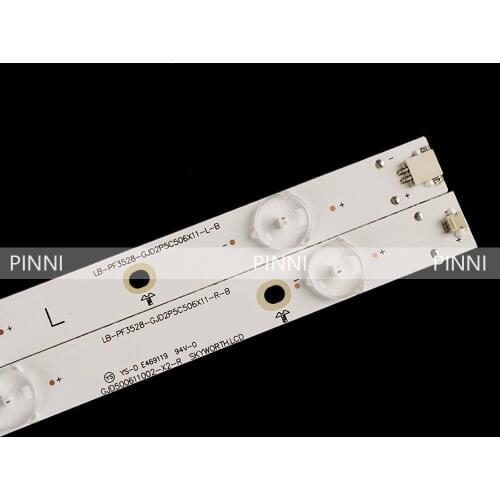 Original 1005mm LED Backlight strip For Philips 50 INCH LB-PF3030-GJFHD500611-L/R-H tv parts 12pcs