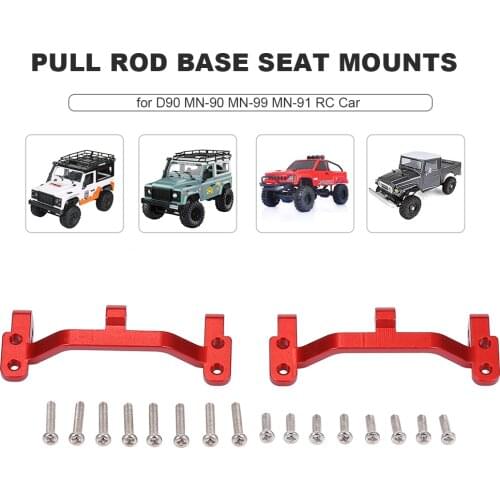 Aluminum Alloy Pull Rod Base Seat Mounts 1:12 RC Truck Parts for 1/12 D90 MN-90 MN-99 MN-91 FJ-45 RC Car Rock Crawler