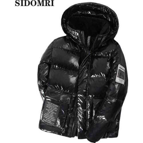 Winter Jacket Men White Duck Down Parkas Jacket Mens Thick Warm Snow Parka Jacket Overcoat Windbreaker Hooded Warm Parkas
