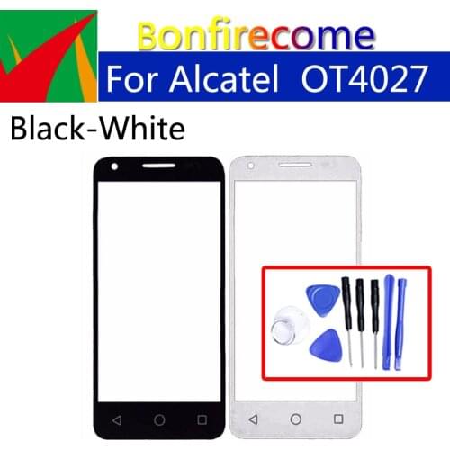 Front Outer Glass For Alcatel One Touch Pixi 3 OT 4027 4027D 4027X 5017 VF795 OT4027 Touch Screen Front Outer Lens Replacement