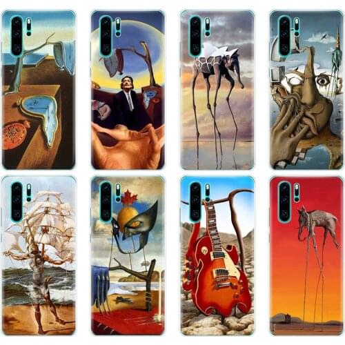Silicon phone cover case for huawei P30 PRO LITE P SMART 2019 plus p smart Z p20 lite 2019 coque bumper Salvador Dali