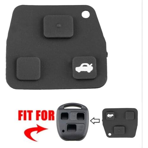 Replacement Rubber Button Pad for TOYOTA Corolla Avensis Aygo RAV4 Lexus Remote Car Key Shell Exterior Parts