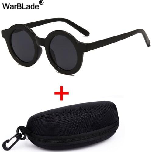 WarBLade Women Round Sunglasses Fashion Brand Designer Sunglasses Vintage UV400 Men Driving Glasses Ladies Leopard Small Eyewear