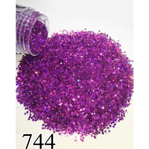 Nail 1 Jar/Box 10ml Dark Purple Holographic Glitter Shiny Laser Powdere Nail Glitter Powder for Nail Art Beauty 744 708 743