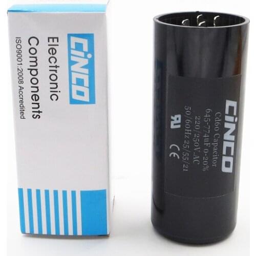 645-774MFD 220V 250V 275V CD60 Air Compressor Washing Machine Start Capacitor 645-774 mf uf Compressor 220VAC 250VAC