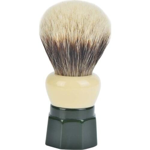 Yaqi Green Obsidian Two Band Badger Hair Men Wet Shaving Brush
