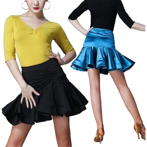 Lady Women Latin Dance Fishtail Skirt Salsa Tango Ballroom Dancewear Rumba Practice 904-B044