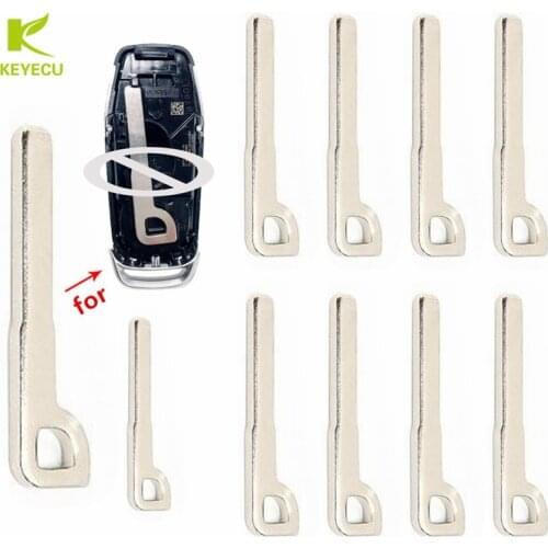 KEYECU 10PCSX Replacement New Uncut Smart Remote Emergency Insert Key Blade for Ford F-150 Fusion Mustang for Lincoln MKC MKZ