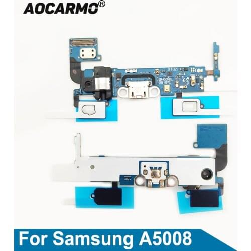 Aocarmo For Samsung Galaxy A5008 USB Charging Port Charger Dock Mic Microphone Headset Audio Jack Flex Cable Replacement Part