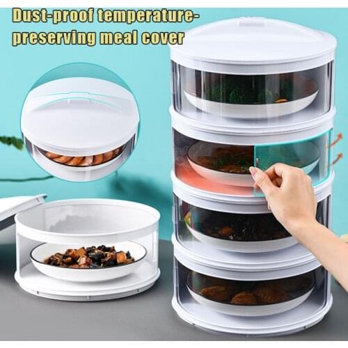 1PC Leftovers Box Multi-layer Insulation Dustproof Meals Vegetables Cover Refrigerator Leftovers Food Container Kitchen Storage