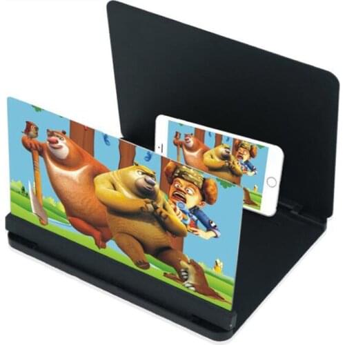 Mobile Phone 3D Screen Video Magnifier 10 Inch Bracket Folding Amplifier Smart Phone Movie HD Magnification Projector Bracket