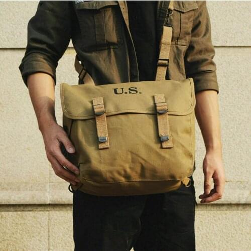 WWII WW2 US ARMY 1943 M36 MUSETTE FIELD BAG BACK PACK HAVERSACK WORLD WAR II SOLDIER MILITARY