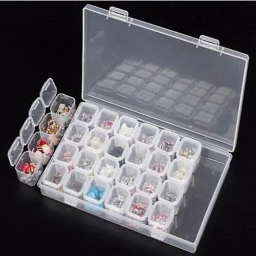 28Lattices Dismountable Diamond Embroidery Accessories diamond painting Storage Boxes Cross Stitch Cases Organizer Home