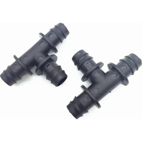 5 Pcs 13mm Barbs Tee Interfaces Garden Fruits And Vegetables Irrigated Agriculture Industrial Cooling Systems Connector Member