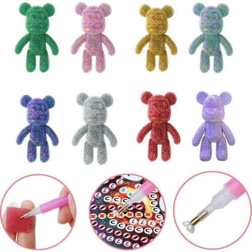 New Arrival 5D Diamond Painting Mosaic Violent Bear Rhinestone Cross Ctitch Kits Mosaic Handmade Bears Craft Home Decortion