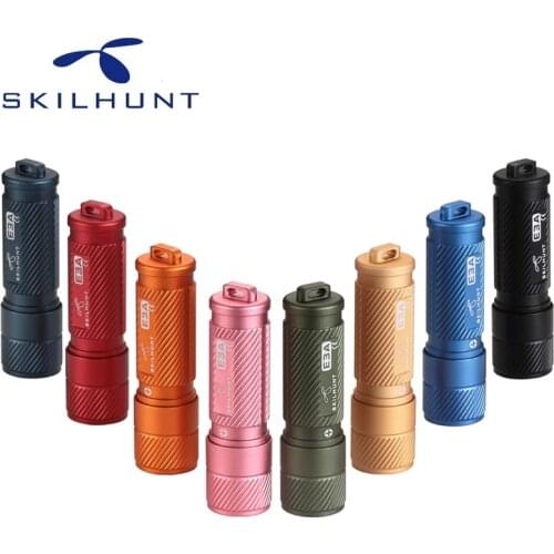 SKILHUNT E3A 100 Lumens AAA Keychain LED Flashlight Mini LED key light Poket Torch Outdoor Daily Camping Hiking Riding Fishing