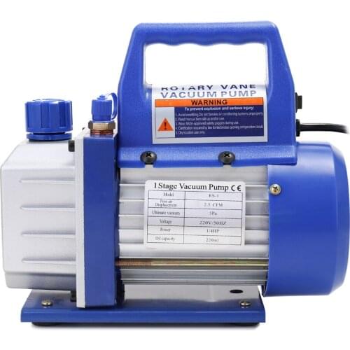 Aluminum Alloy Electric Single-stage Rotary Vane Vacuum Pump Refrigeration Maintenance Automotive Industrial Vacuum Pumps