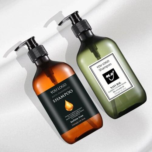 Shampoo bottle 500ml spot shower gel bottle PET plastic emulsion pressure bottle sub-bottle shampoo packaging bottle
