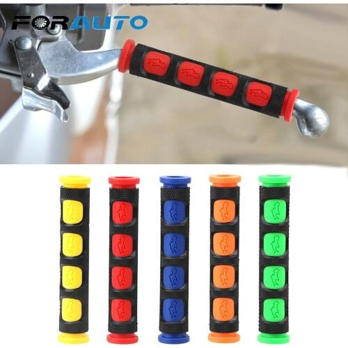 FORAUTO 2pcs Anti-Skid Motorcycle Handgrip Guard Cover Handlebar Grips Motorbike Brake Clutch Lever Cover Moto Accessories