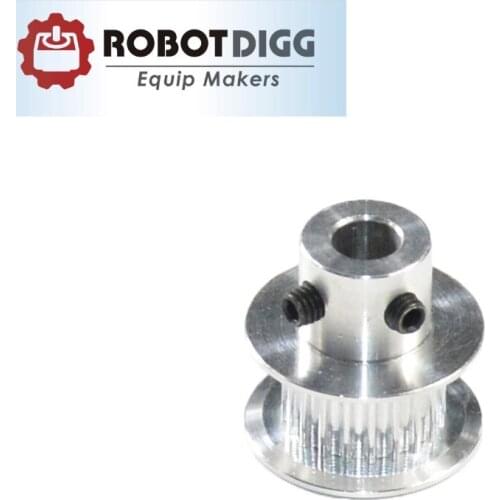 GT2/2GT Timing Pulley, 20 teeth, 5mm bore for 6mm width belt, GT2-20T-5B-6